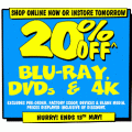 JB Hi-Fi - 20% Off Blu-Ray, DVDs &amp; 4K (In-Store &amp; Online)