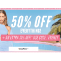 Boohoo - Click Frenzy Julove Sale: 50% Off Everything + Extra 10% Off (code)! 48 Hours Only