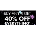 Bonds - Buy any 4 Items &amp; Get 40% Off Everything + Free Shipping