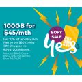 Optus - EOFY Online Offer: 10% Off 100GB $50 12M SIM Only Plan, Now $45 (Incld. 20GB Data)