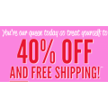 Boohoo - Flash Sale: 40% Off Everything + Free Shipping