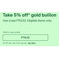 eBay - 5% Off Gold Bullions (Code)