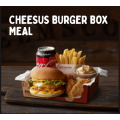 Red Rooster - Cheesus Burger Box Meal $17.95 [Cheesus Burger; 2 Buttermilk Wings; Chips; Regular Mash &amp; Drink]