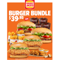 Hungry Jacks - Burger Bundle $39.95 Pick-Up (2 Jack&#039;s Fried Chicken Burgers, 2 Whopper Cheese, 10 Nuggets &amp; Sauce,