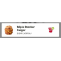 KFC - Secret Menu Offer: Triple Stacker Burger $12.45 via App (NSW, VIC, W.A, QLD, S.A)