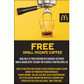 McDonald&#039;s - Free Small McCafe Coffee [Every Tuesday, 8 A.M - 8.30 A.M]! Selected Stores
