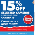 The Good Guys - 15% Off Selected Cameras (code)