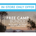 Kathmandu - Free Camp Bundle with Any Retreat Tent Purchase! In-Store Only