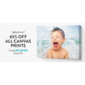 Snapfish - Flash Sale: 65% Off all Canvas Prints (code)