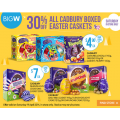 30% off Cadbury boxed Easter caskets today (Saturday 19/4/14) @ BigW
