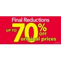 Final Reductions Up to 70% Off Original Prices @ Payless Shoes!