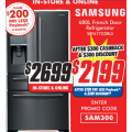 The Good Guys - Samsung SRF677CDBLS 680L French Door Refrigerator $2199 (code)! Save $500