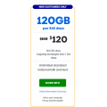 Catch Connect - Unlimited Talk &amp; Text 365 Days Optus Powered 120GB Data Plan, Now $120 (Was $150)! New Customers Only