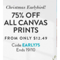 Snapfish - 75% Off Canvas Prints (code)! Today Only