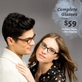 Clearly Contacts - $59 for a complete pair of glasses plus FREE shipping!