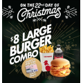 Red Rooster - 22nd Day of Christmas: $8 Large Burger Combo (code)! Ends Thurs 26th Dec