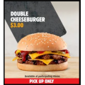 Hungry Jacks - Double Cheeseburger $3 Pick-Up via App (Nationwide)