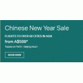 Cathay Pacific Airways - Chinese New Year Sale: Return Flights to Asia from $599 (China; India; Philippines; Japan etc.)