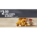 Red Rooster - Large Chips &amp; Regular Gravy $2.5 