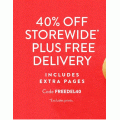 Snapfish - Chinese New Year: 40% off Storewide plus Free Delivery (code)! Today Only