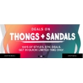City Beach - Mega Thongs &amp; Sandals Sale: Up to 80% Off e.g. Nike Womens Solarsoft Thongs $19