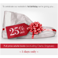 Clarks Birthday Treat! 25% Off For Five Days Only - Ends 29 April 