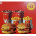 McDonald’s - 2 x Smaller Quarter Pounder EVM for $8 via mymacca’s App! Today Only