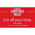 Coles - 24 Days of Christmas: $15 Off Everything - Minimum Spend $150 (code)!