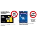 Coles - 10% Bonus Value on Any Dick Smith Gift Card Purchase, $30 PlayStation Network Gift Cards for $24 (20% off)