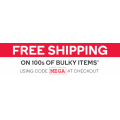 Kogan - FREE SHIPPING on 100s of Bulky Items (code)