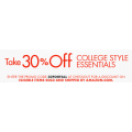 Amazon College Styles Essentials Coupon: Extra 30% off Watches, Apparel, Shoes, Jewelry &amp; more