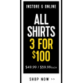 Connor - All Shirts 3 for $100 (Usually $49.99 - $59.99 Each)