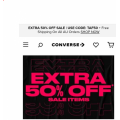 Converse - Flash Sale: Extra 50% Off Sale Items + Free Shipping (code)! 4 Days Only