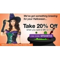 Costume Box Halloween Promo: Take 20% Off Orders $80 Or More