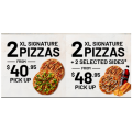 Crust Pizza - Latest Offers e.g. 2 XL Pizzas $40.95 Pick-Up | 2 XL Signature Pizzas + 2 Selected Sides $48.95 Pick-Up (codes)