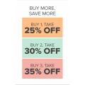 Crocs - Buy More Save More Sale: Buy 1 Take 25% Off | Buy 2 Take 30% Off | Buy 3 Take 35% Off &amp; Free Delivery (code)