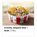 KFC - Crunchy Jalapeno Slaw $5.95 (Nationwide)