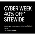 Calvin Klein - Cyber Week 2020 Sale: 40% Off Storewide Incld. Already Reduced Styles (code)