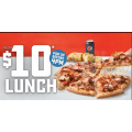 Dominos - Lunch Deal: Any Large Super Premium, Premium, Traditional, Vegetarian Plant-Based, Vegan or Value Range Pizza + Garlic Bread &amp; 375ml Drink $10 Pick-Up (code)! Selected Stores Only