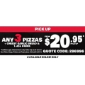 Any 3 Pizzas + Cheesy Garlic Bread + 1.25L Coke For $20.95 At Dominos (Pick Up Only) -  Ends 02 July