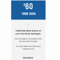 Telstra - Unlimited Talk &amp; Text Bonus 10GB Data $60 Pre-Paid Mobile Plan + $20 Extra Credit