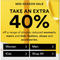 David Jones - Further 40% Off Mid Season Sale (Already Up to 50% Off) e.g. Puma X McQ Brace Mid Sneakers $89.4 (RRP $220)