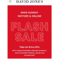 David Jones - Further 25% Off Clearance Sale (Already Up to 70% Off) e.g. Men&#039;s Puma Avid Fusefit Shoes $59.25 (Was