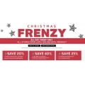 David Jones Christmas Frenzy - TODAY Only, up to 40% off