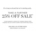  David Lawrence Australia Day Sale - Further 25% off on sale items! Ends 26th Jan