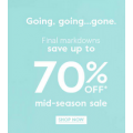 Final Markdowns up to 70% off @ SABA!