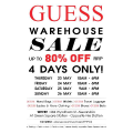 Guess Sydney Warehouse Sale! 4 Days only