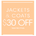 $30 off on Jackets and Coats @ Portmans!