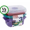 Woolworths - Decor Microsafe Oblong 375ml 3 pack $4.95 (Was $11)