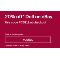eBay Dell - 20% Off Everything (code)! Maximum Discount $1000